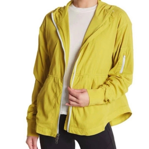 FP Movement by Free People Green Sulfer Hooded Utility Jacket Size S - Picture 3 of 14